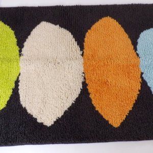 Small Bath Mat Non-Slip 18" x 26" Retro 0744